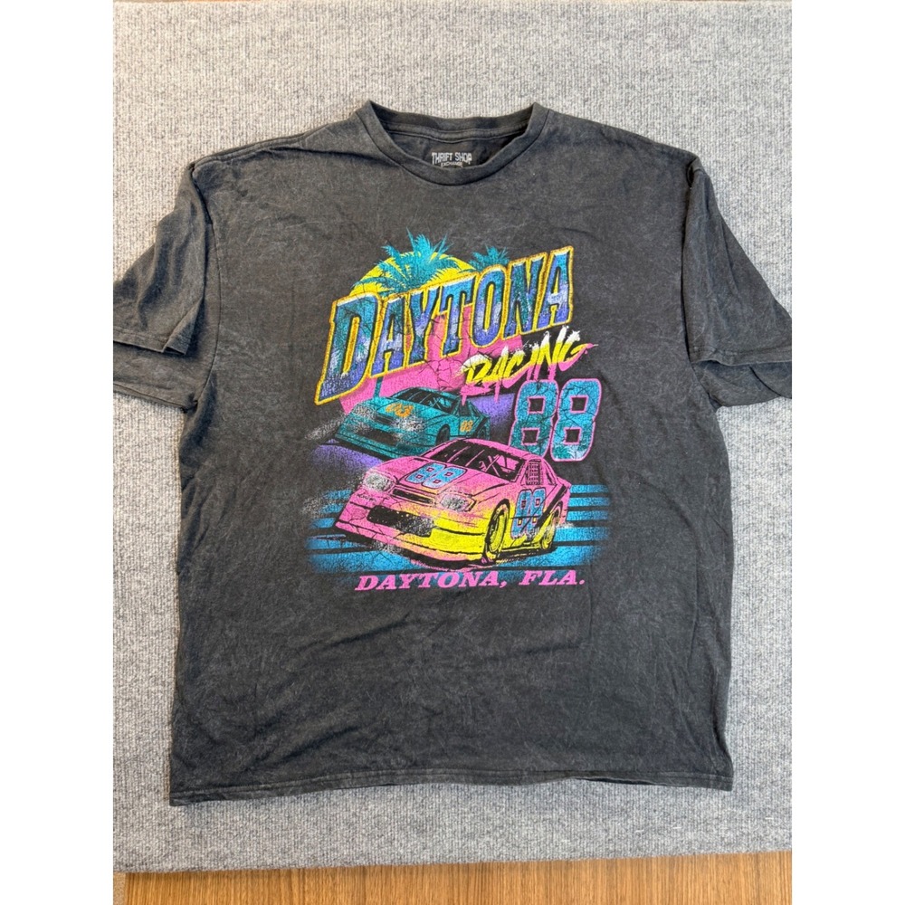 Thrift Shop Exchange Daytona Racing 88 Graphic Tee XL Black Cotton Streetwear